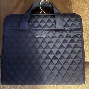 Vera Bradley Black Quilted Cosmetic Bag